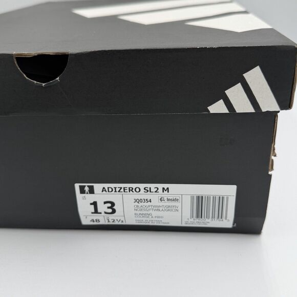 Adidas Adizero SL2 Running Shoes Sneakers JQ0354 Black White Men’s Size 13 main image 5